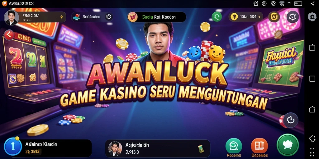 Tampilan gameplay AWANLUCK yang menarik dan penuh warna.