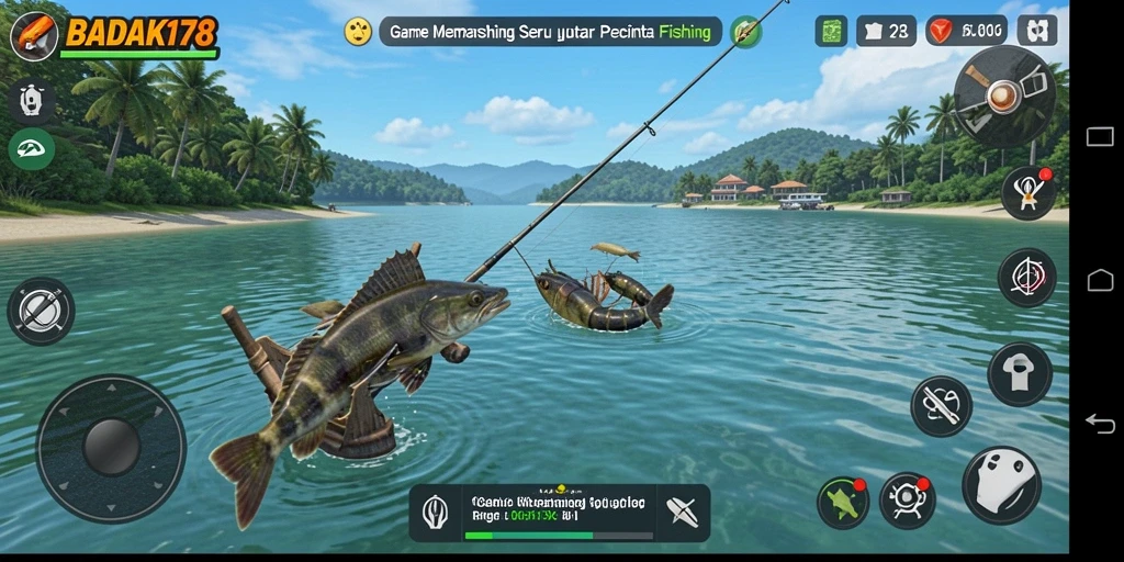 Tampilan gameplay BADAK178 dengan pengalaman memancing menarik.