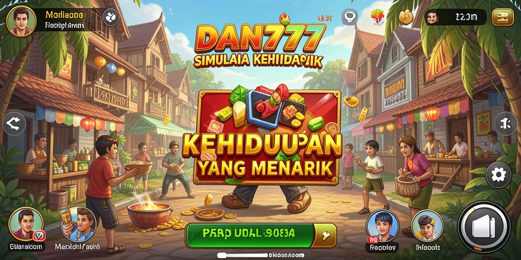 Tampilan gameplay menarik dari DAN777 dalam simulasi kehidupan.