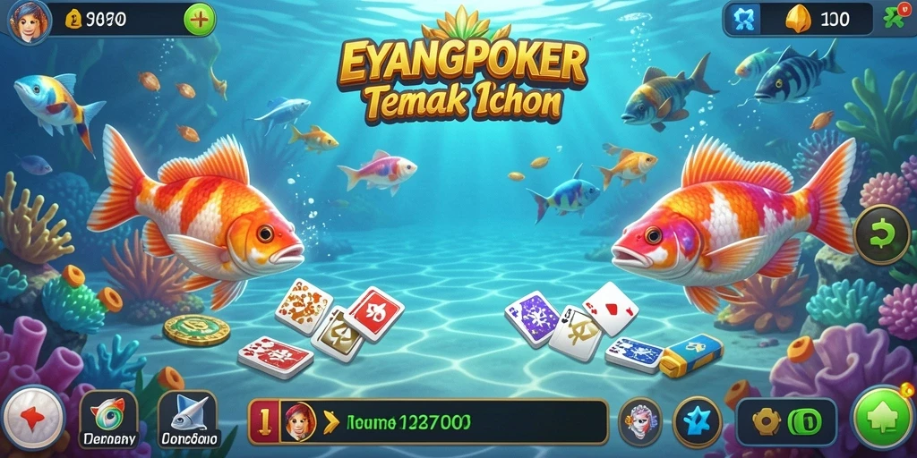 Tampilan menarik dari gameplay Tembak Ikan di EYANGPOKER.