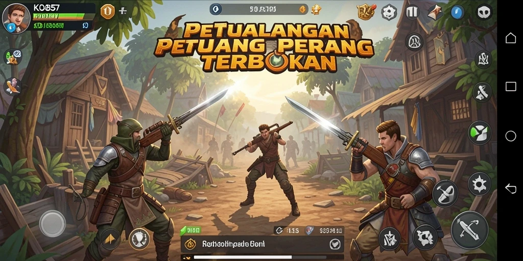 Gameplay menegangkan dalam pertempuran TPS yang seru.