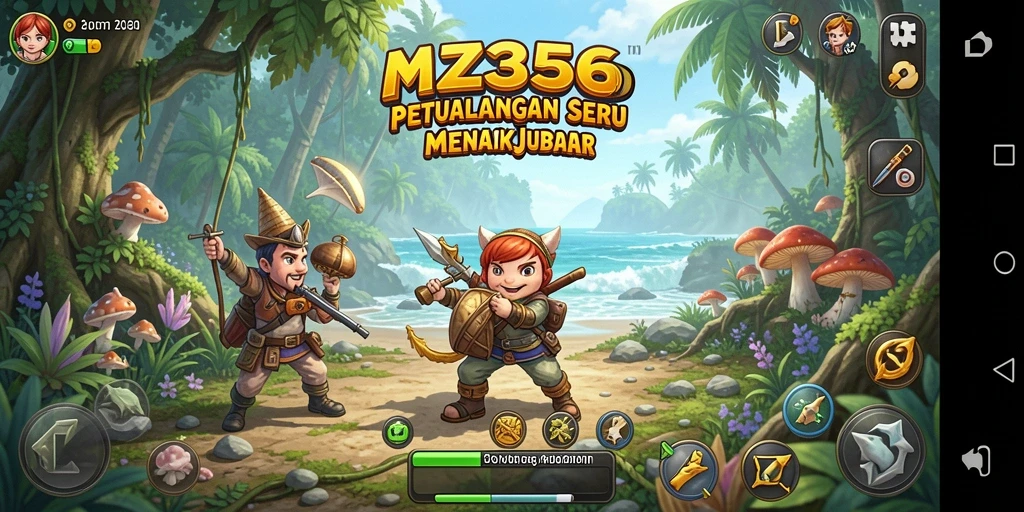 Tampilan gameplay menakjubkan MZ356 saat menjelajahi dunia petualangan.
