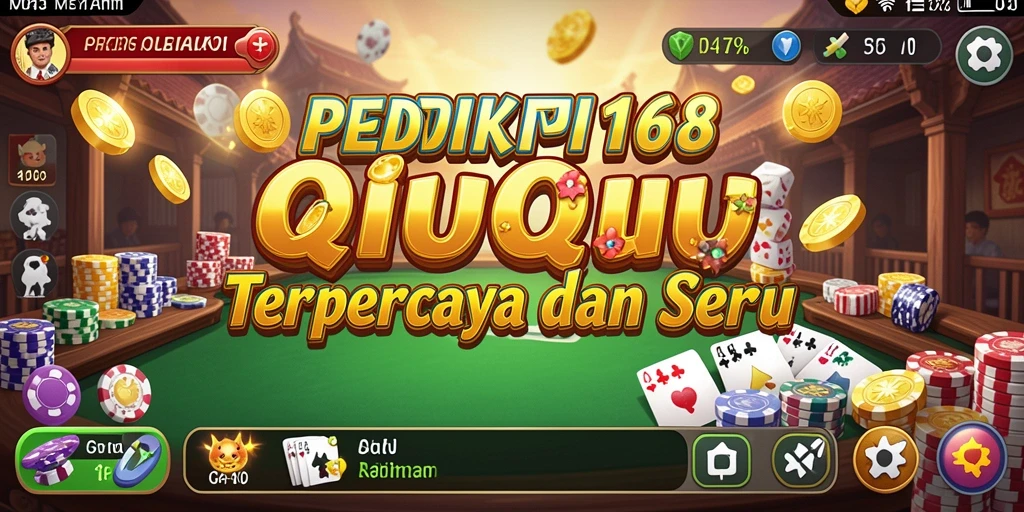 Screenshot PREDIKSI168 menampilkan aksi seru dalam permainan QiuQiu.