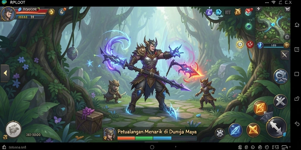 Gameplay RPLOOT yang penuh aksi dan petualangan seru.