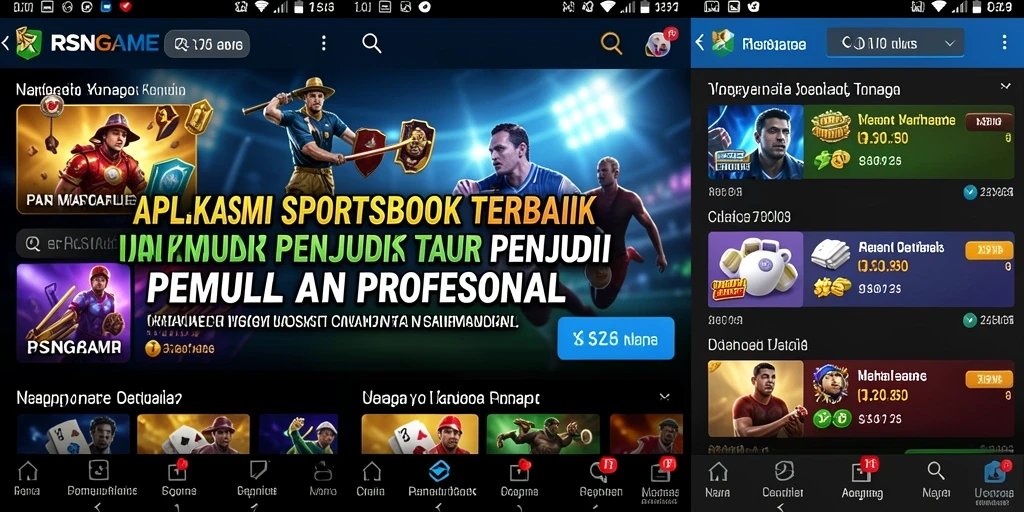 Tampilan gameplay Sportsbook yang menarik dan interaktif di RSNGAME.