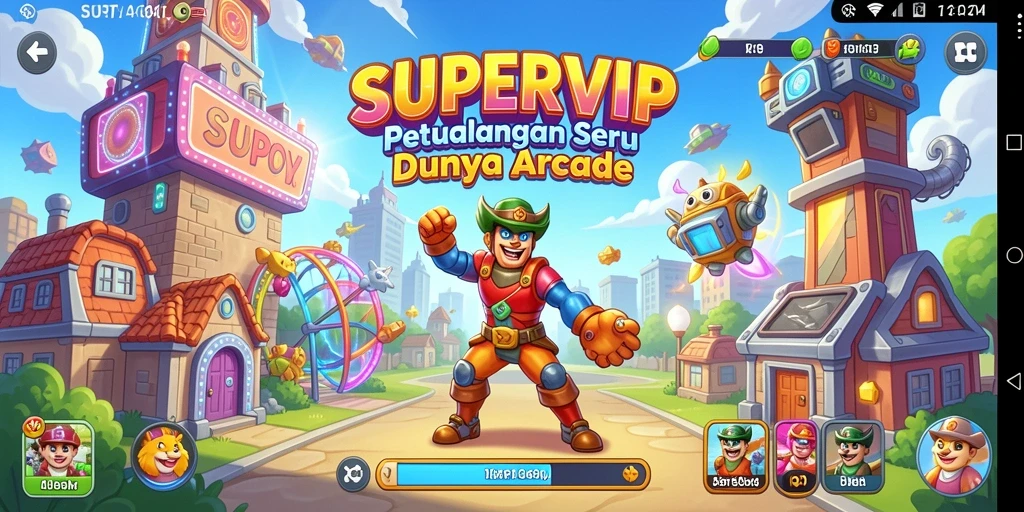 Screenshot SUPERVIP menampilkan gameplay seru dan penuh aksi.