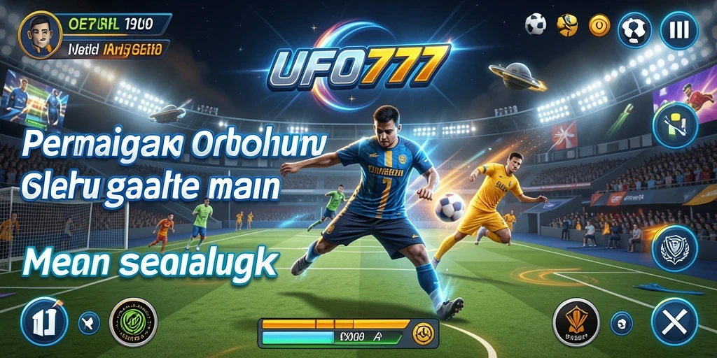 Tangkapan layar utama UFO777 menampilkan aksi pertandingan olahraga yang mendebarkan.