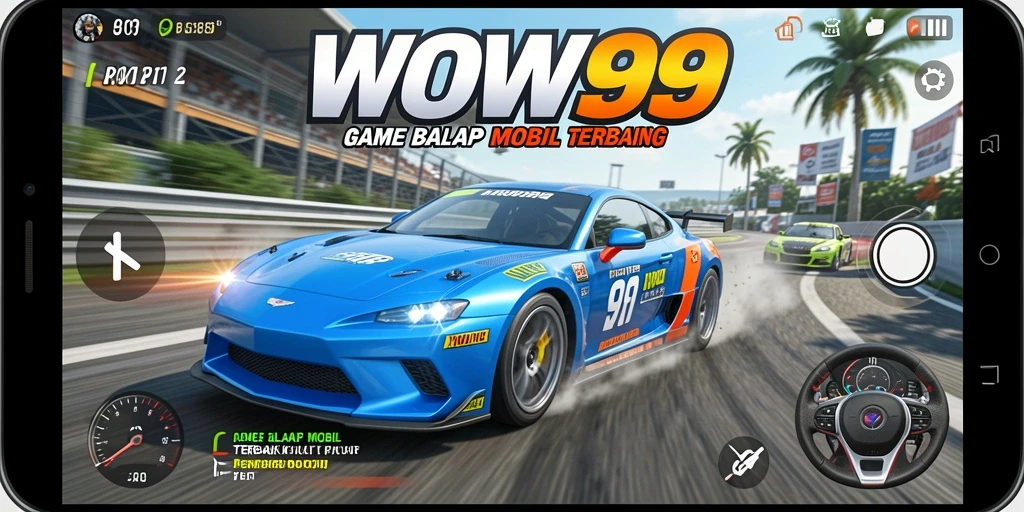 Gameplay seru dengan balapan mobil yang cepat dan menantang.